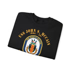 Unisex Heavy Blend™ Crewneck Sweatshirt - Navy - USS John S. McCain (DDG-56)