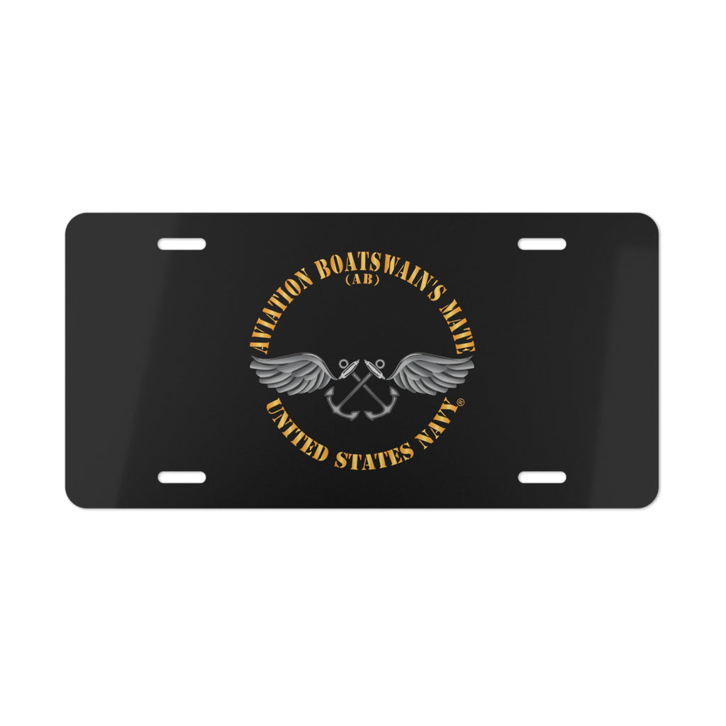 Vanity License Plate - Navy - Rate - Aviation Boatswain's Mate (AB) X 300