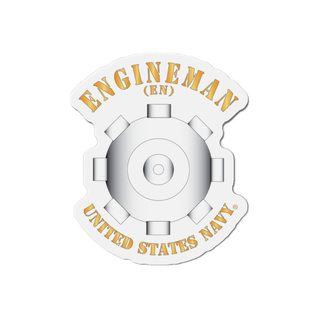 Die-Cut Magnet - Navy - Rate - Engineman (EN)