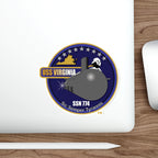 Die-Cut Vinyl Sticker - Navy - USS Virginia (SSN-774) wo txt X 300