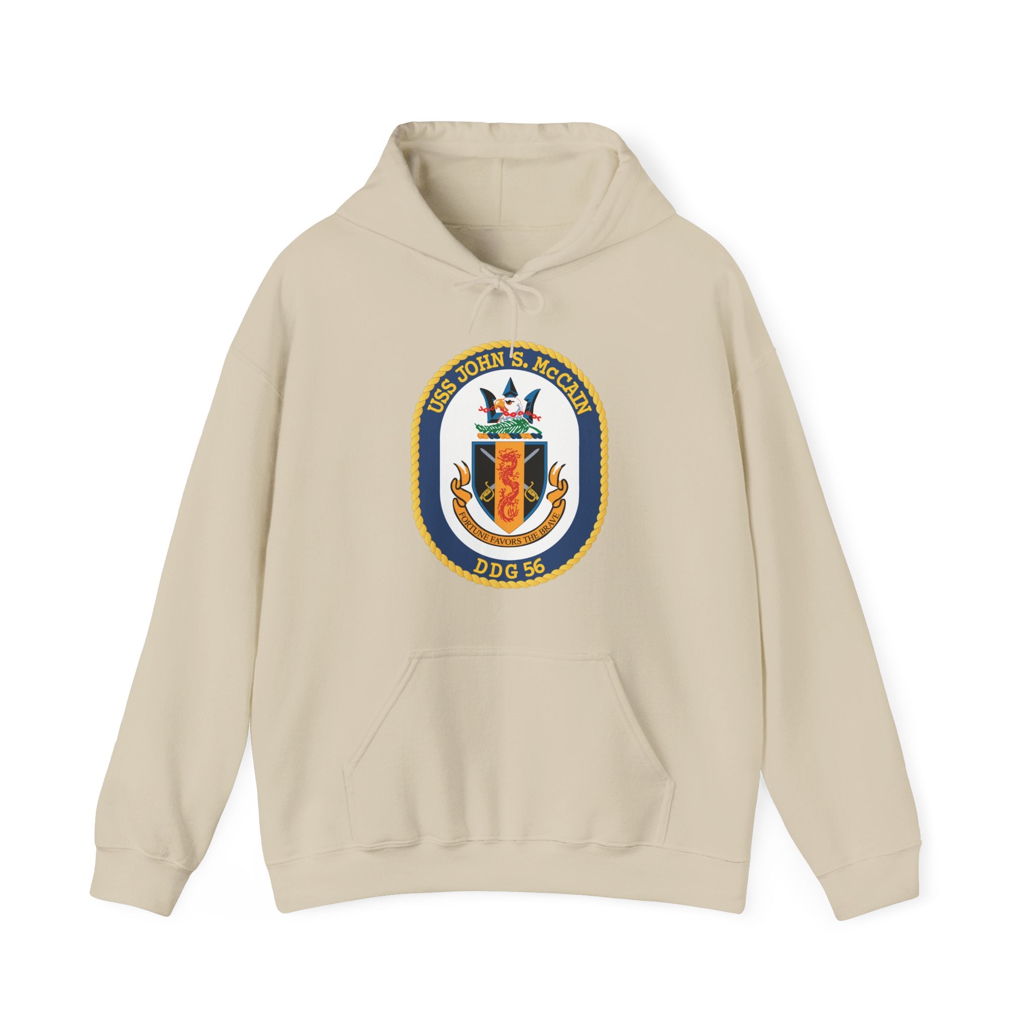 Unisex Heavy Blend™ Hoodies - Navy - USS John S. McCain (DDG-56) wo txt