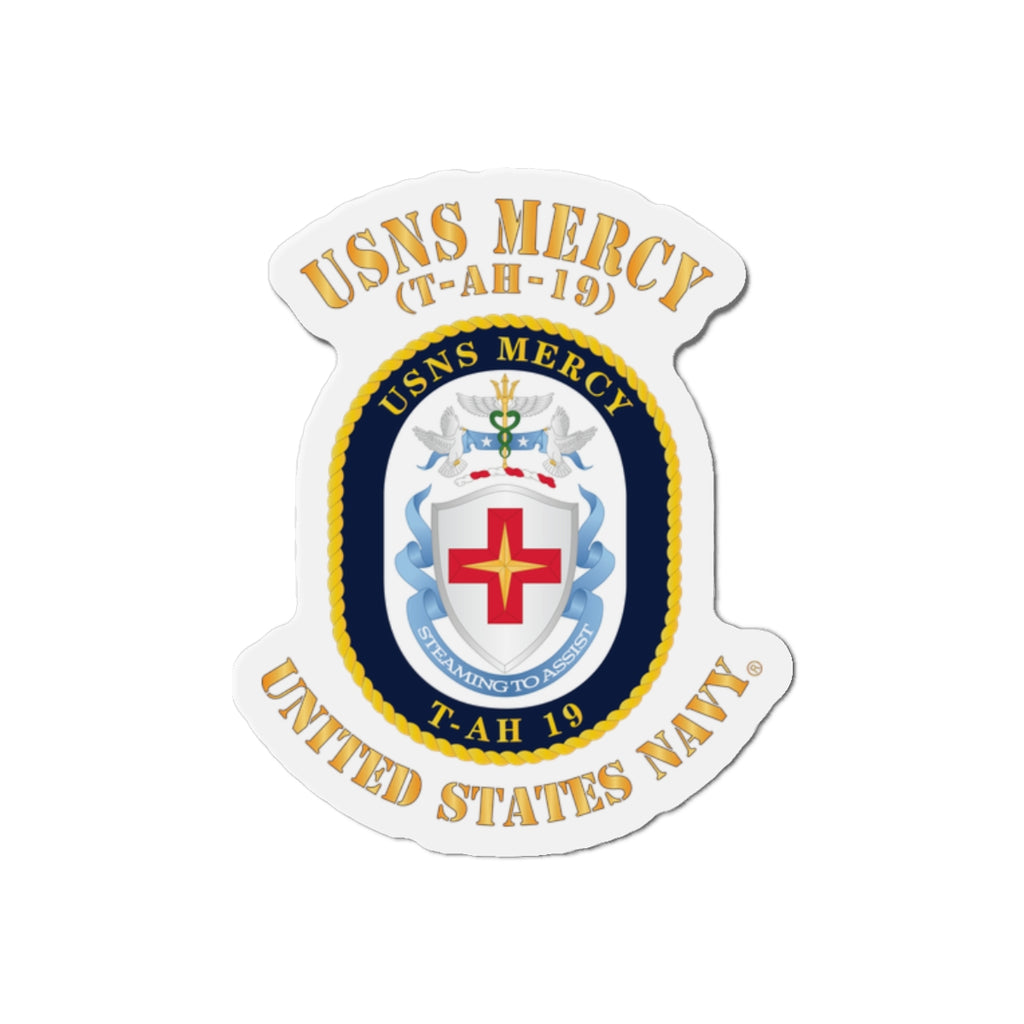 Die-Cut Magnet - Navy - USNS Mercy (T-AH-19)