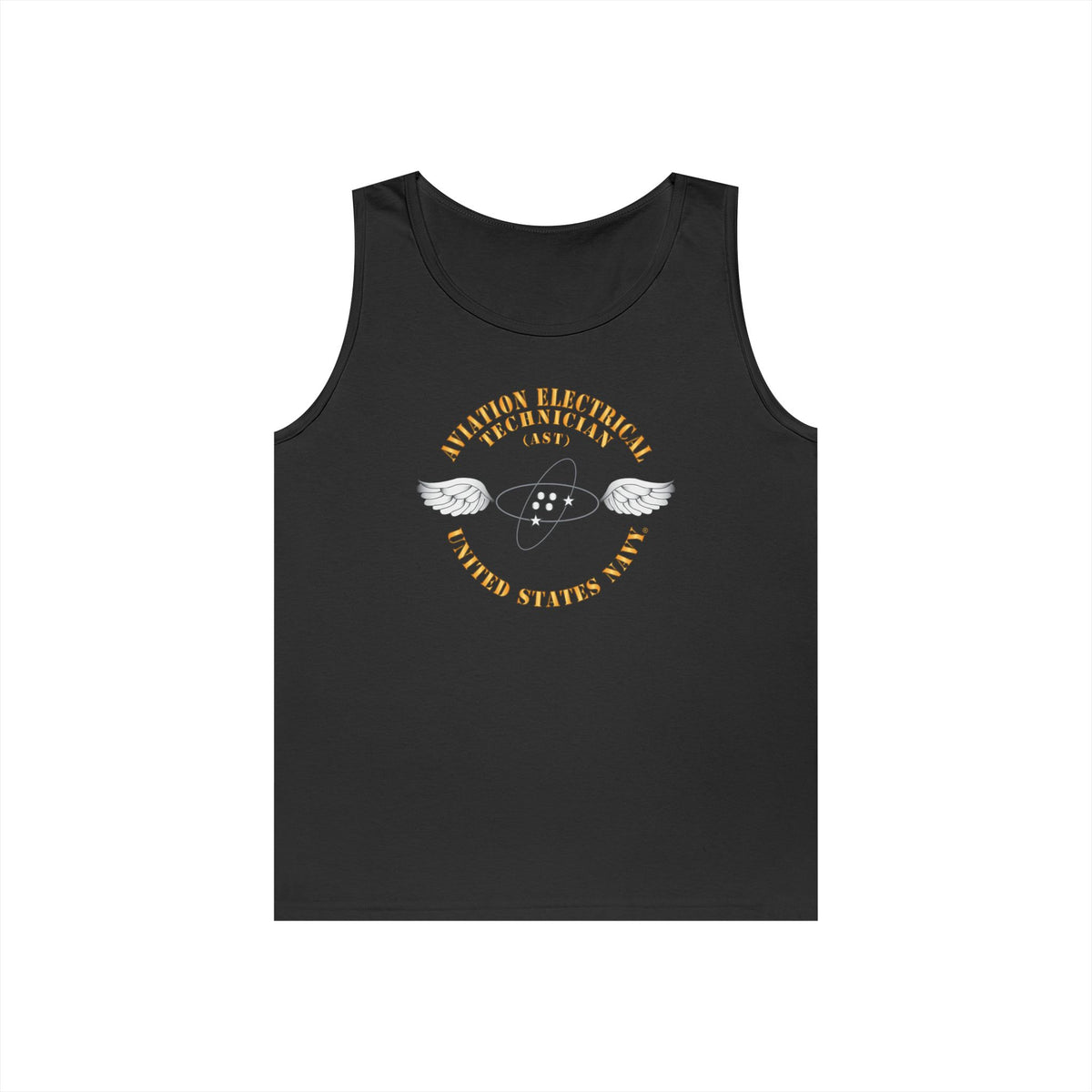 Unisex Heavy Cotton Tank Top - Navy - Rate - Aviation Electrical Technician (AST)