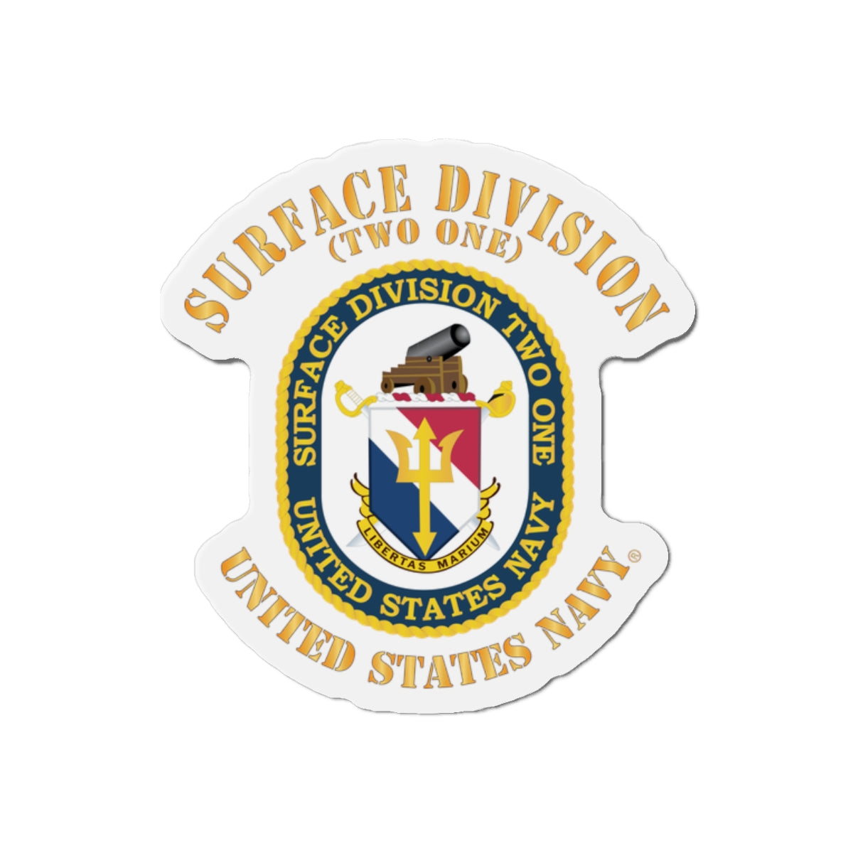 Die-Cut Magnet - Navy - Surface Division 21