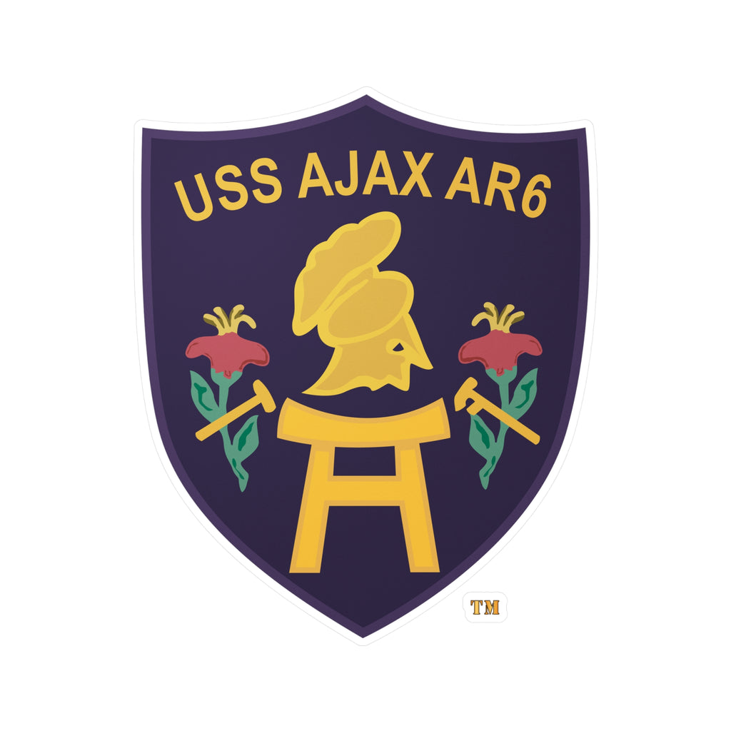 Kiss-Cut Vinyl Decal - Navy - USS Ajax (AR-6) wo txt