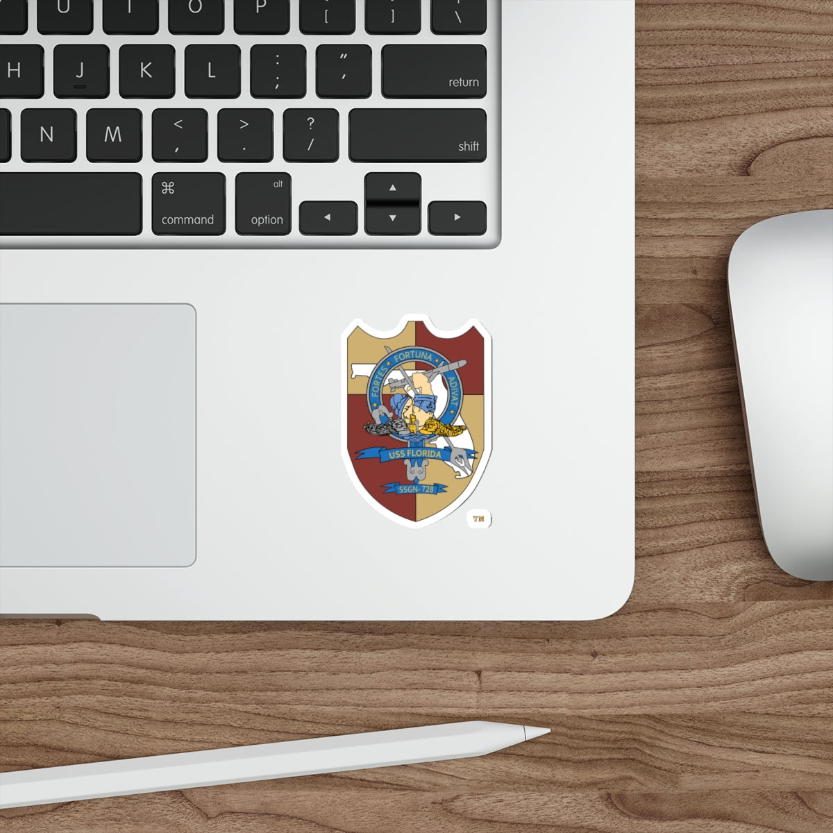 Die-Cut Vinyl Sticker - Navy - USS Florida (SSGN-728) wo txt