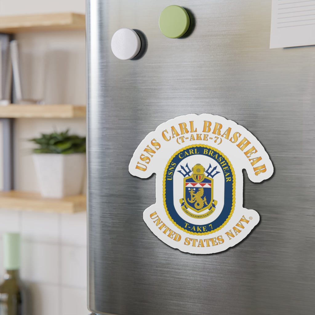 Die-Cut Magnet - Navy - USNS Carl Brashear (T-AKE 7)