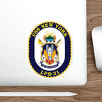 Die-Cut Vinyl Sticker - Navy - USS New York (LPD-21) wo txt