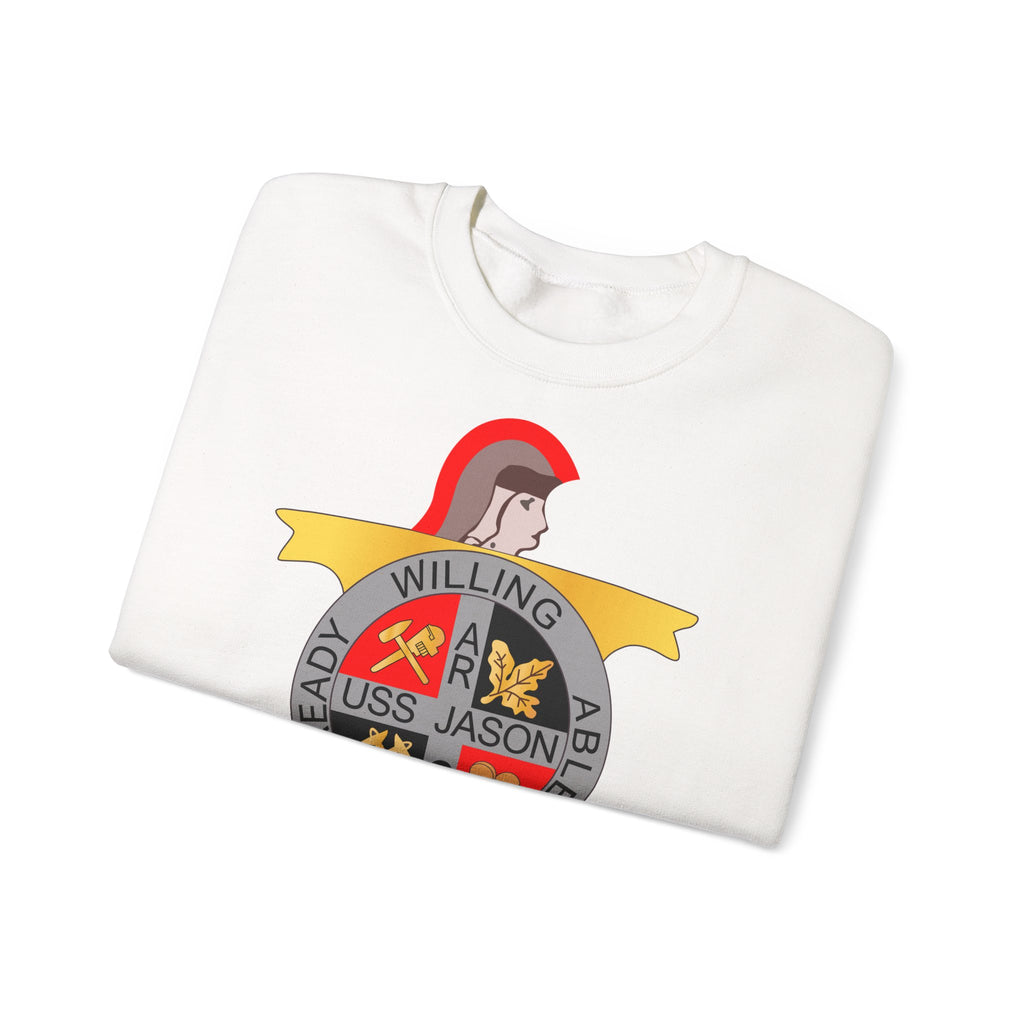 Unisex Heavy Blend™ Crewneck Sweatshirt - Navy - USS Jason (AR-8) wo Txt