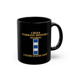 Black Mug (11oz, 15oz) - Navy - Chief Warrant Officer 4 - CW04 - Retired