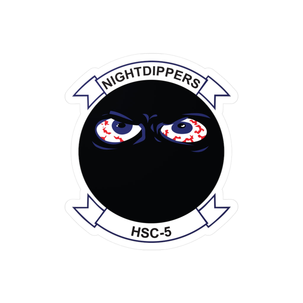 Kiss-Cut Vinyl Decal - Navy - Helicopter Sea Combat Squadron 5 (HSC-5) wo txt