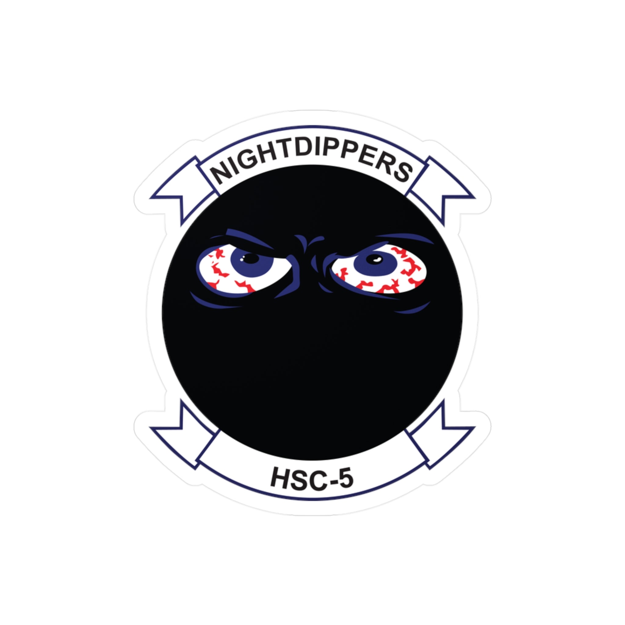 Kiss-Cut Vinyl Decal - Navy - Helicopter Sea Combat Squadron 5 (HSC-5) wo txt