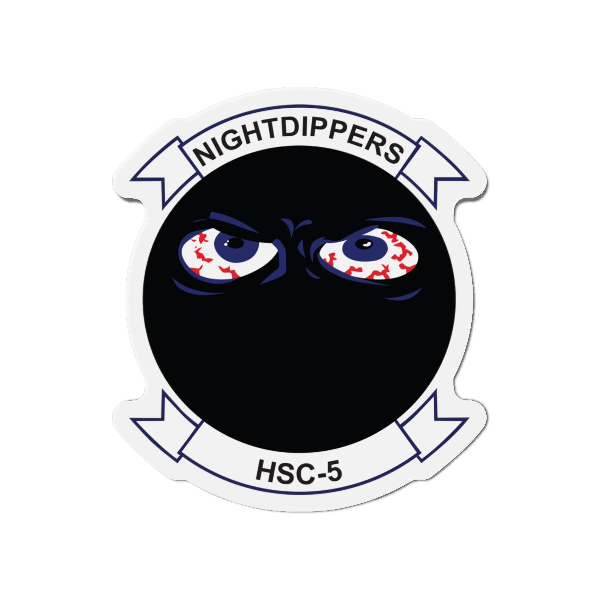 Die-Cut Magnet - Navy - Helicopter Sea Combat Squadron 5 (HSC-5) wo txt