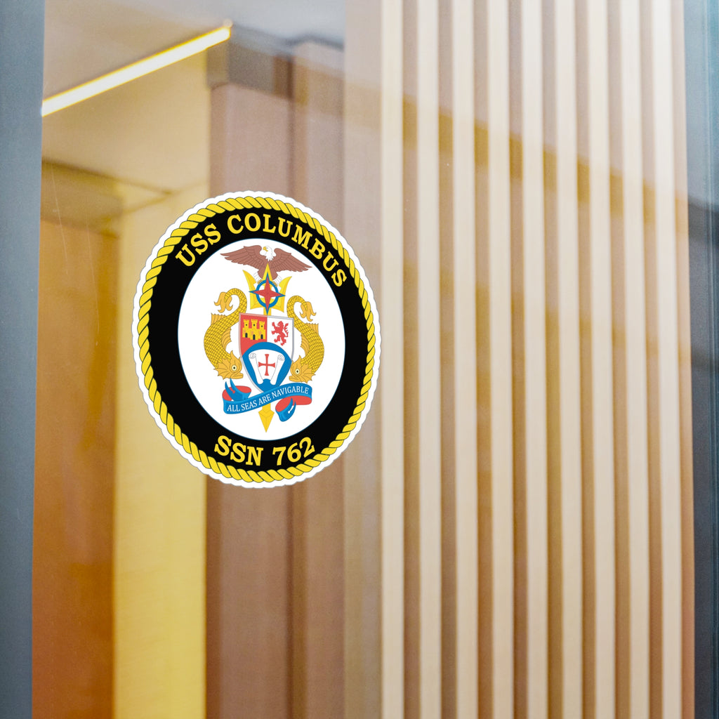 Kiss-Cut Vinyl Decal - Navy - USS Columbus (SSN-762) wo txt