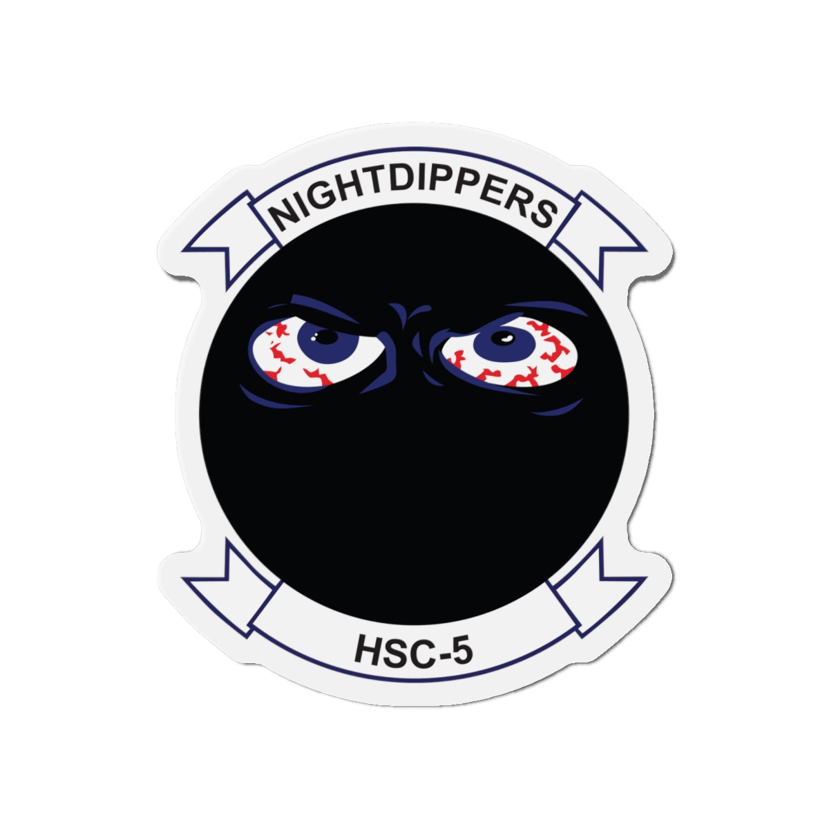 Die-Cut Magnet - Navy - Helicopter Sea Combat Squadron 5 (HSC-5) wo txt