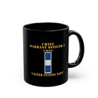 Black Mug (11oz, 15oz) - Navy - Chief Warrant Officer 3 - CW03