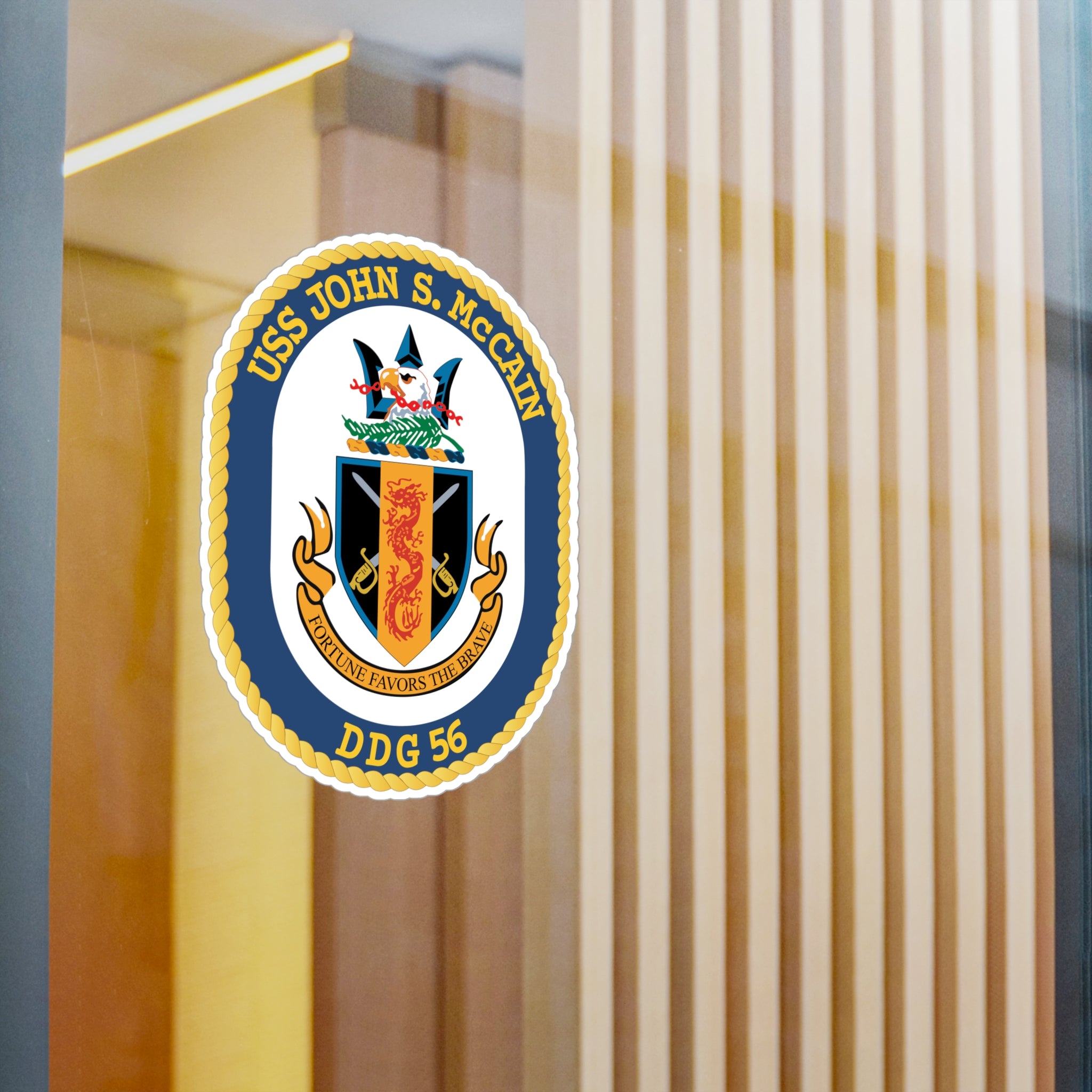 Kiss-Cut Vinyl Decal - Navy - USS John S. McCain (DDG-56) wo txt