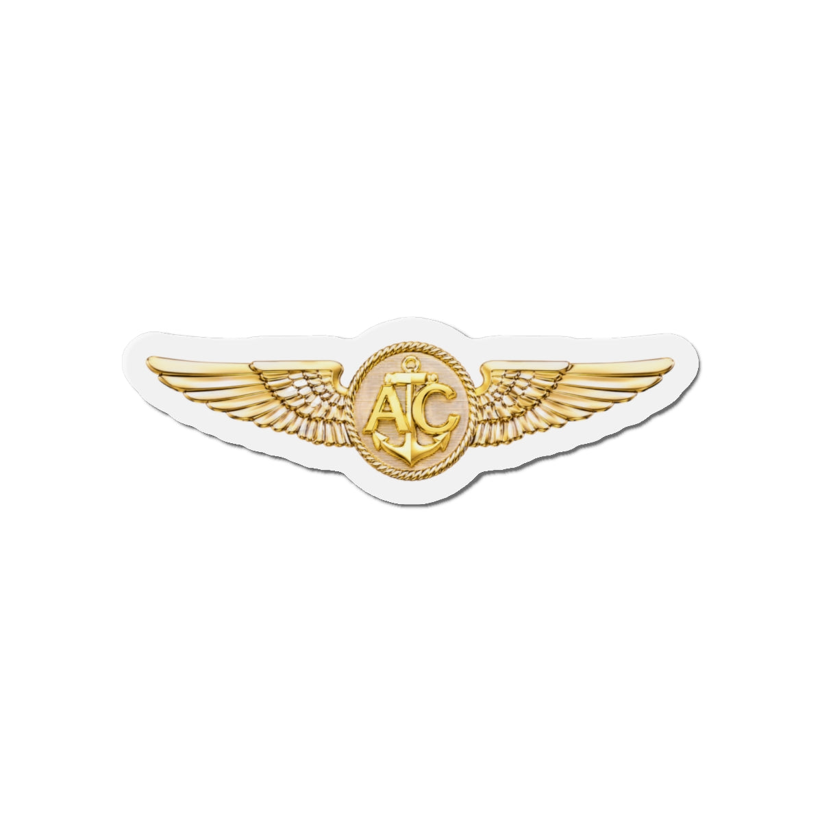Die-Cut Magnet - Navy - Badge - Naval Aircrew Warfare Specialist wo txt - 3D - Enhanced
