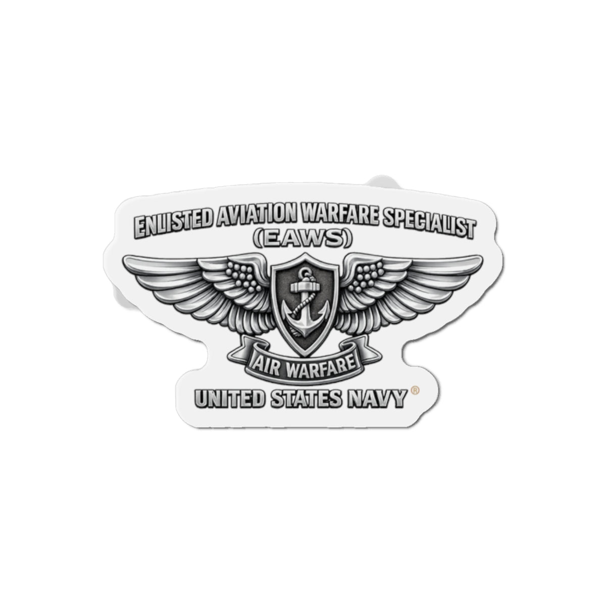 Die-Cut Magnet - Navy - Badge - Enlisted Aviation Warfare Specialist