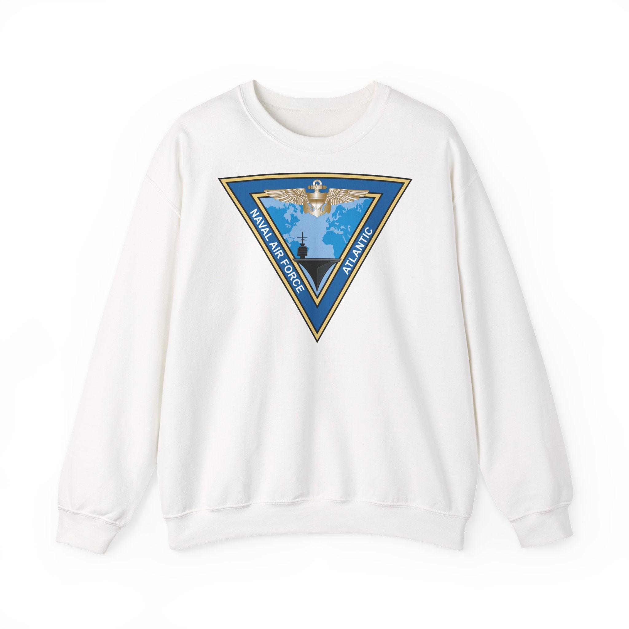 Unisex Heavy Blend™ Crewneck Sweatshirt - Navy - Commander, Naval Air Force Atlantic - COMNAVAIRLANT wo Txt