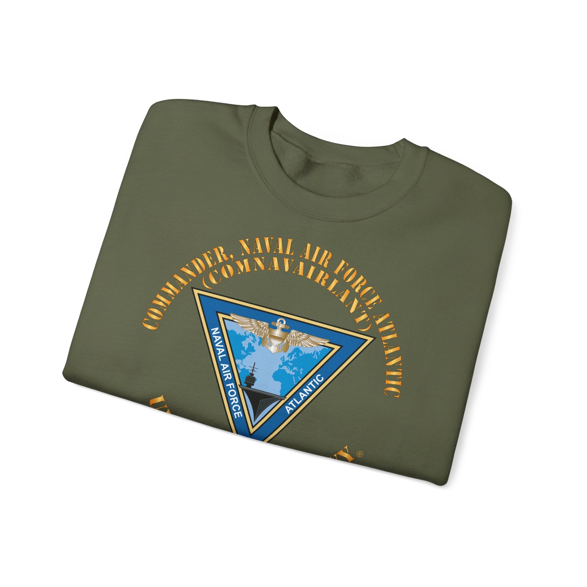 Unisex Heavy Blend™ Crewneck Sweatshirt - Navy - Commander, Naval Air Force Atlantic - COMNAVAIRLANT