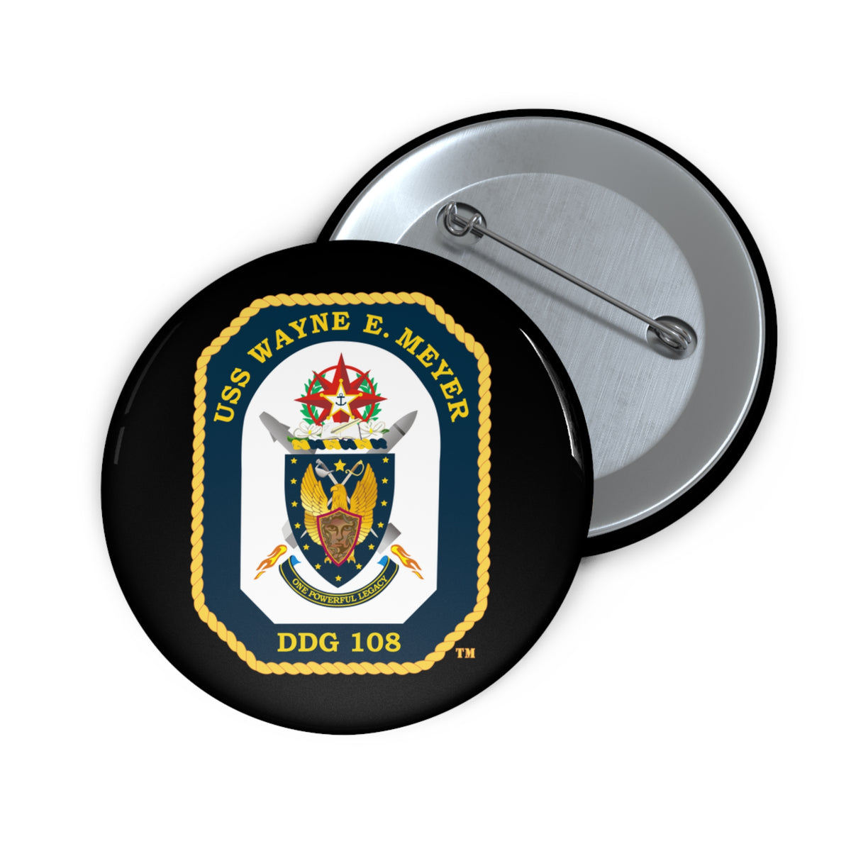 Pin Button - Navy - USS Wayne E. Meyer (DDG-108) wo txt X 300