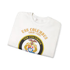 Unisex Heavy Blend™ Crewneck Sweatshirt - Navy - USS Columbus (SSN-762)