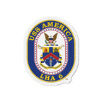 Die-Cut Magnet - Navy - USS America (LHA-6) wo txt