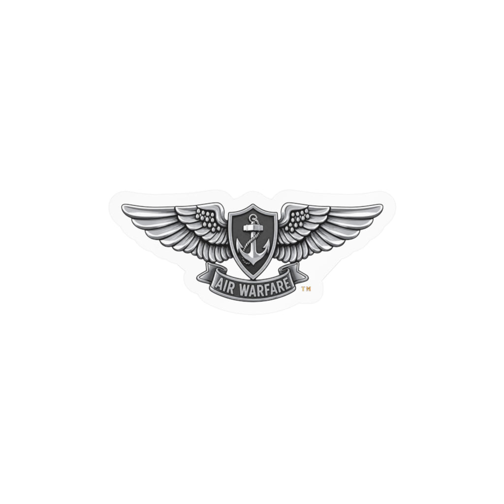 Kiss-Cut Vinyl Decal - Navy - Badge - Enlisted Aviation Warfare Specialist wo txt