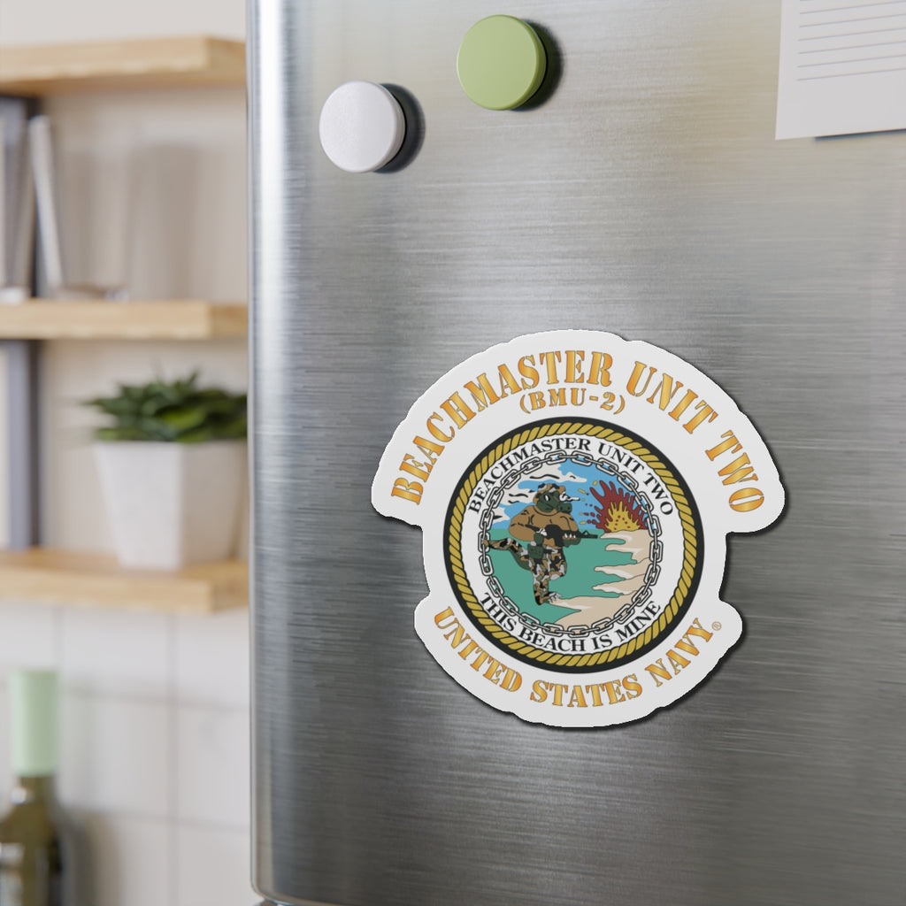 Die-Cut Magnet - Navy - Beachmaster Unit Two (BMU-2) X 300
