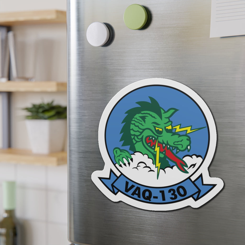 Die-Cut Magnet - Navy - Electronic Attack Squadron 130 (VAQ-130) wo txt