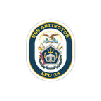 Die-Cut Vinyl Sticker - Navy - USS Arlington (LPD-24) wo txt