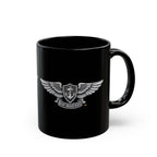 Black Mug (11oz, 15oz) - Navy - Badge - Enlisted Aviation Warfare Specialist wo txt