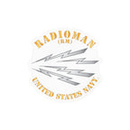Kiss-Cut Vinyl Decal - Navy - Rate - Radioman (RM)