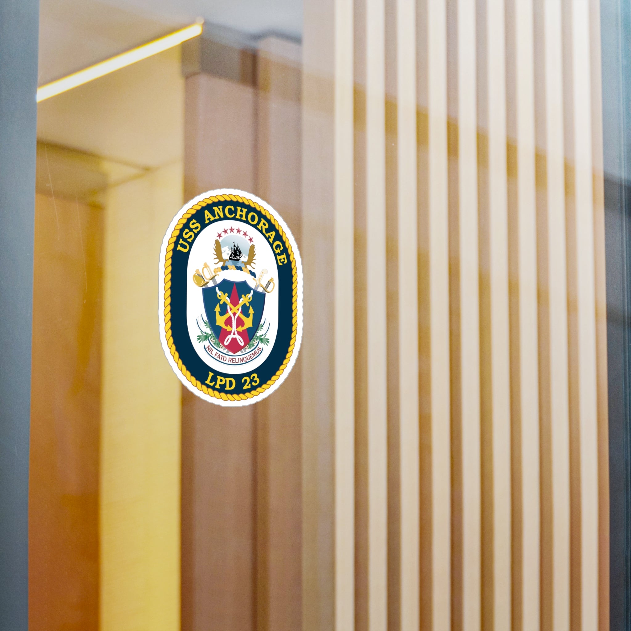 Kiss-Cut Vinyl Decal - Navy - USS Anchorage (LPD-23) wo txt