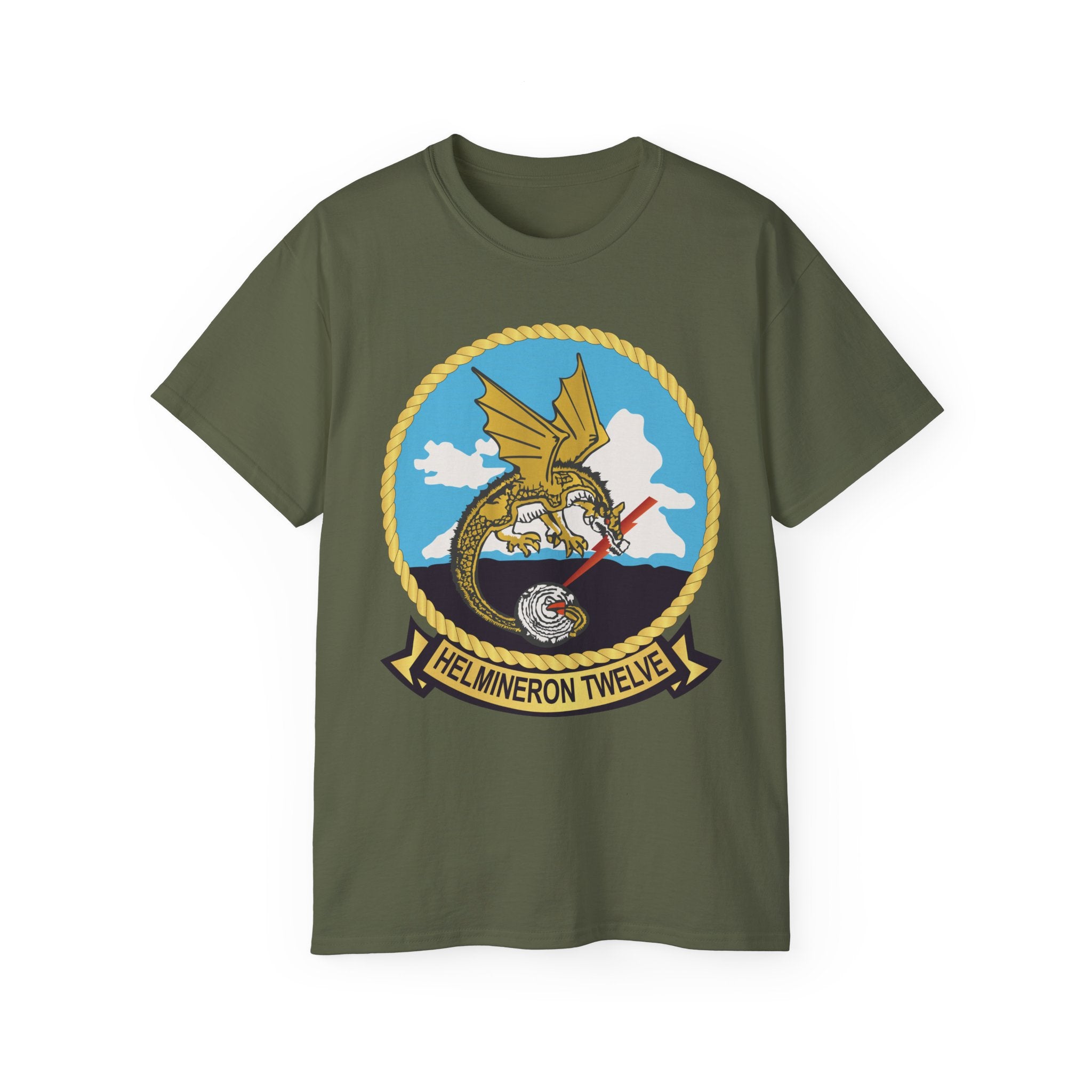Unisex Ultra Cotton T-Shirt - Navy - Helmineron Twelve (HM-12) wo Txt