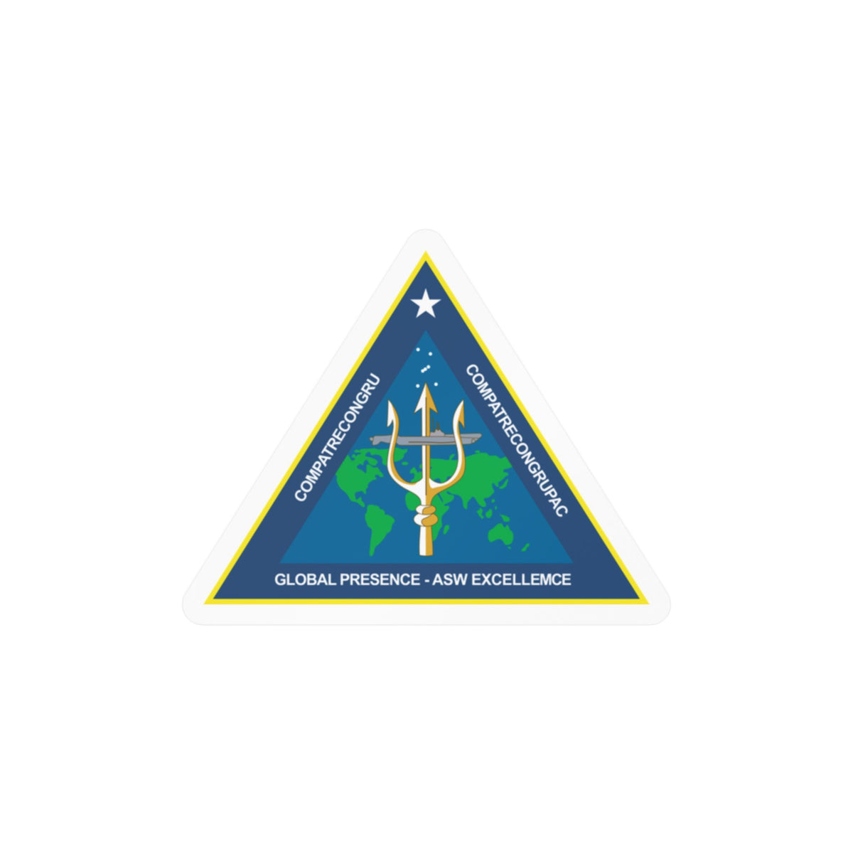 Kiss-Cut Vinyl Decal - Navy - Commander, Patrol and Reconnaissance Group - CPRG wo Txt X 300