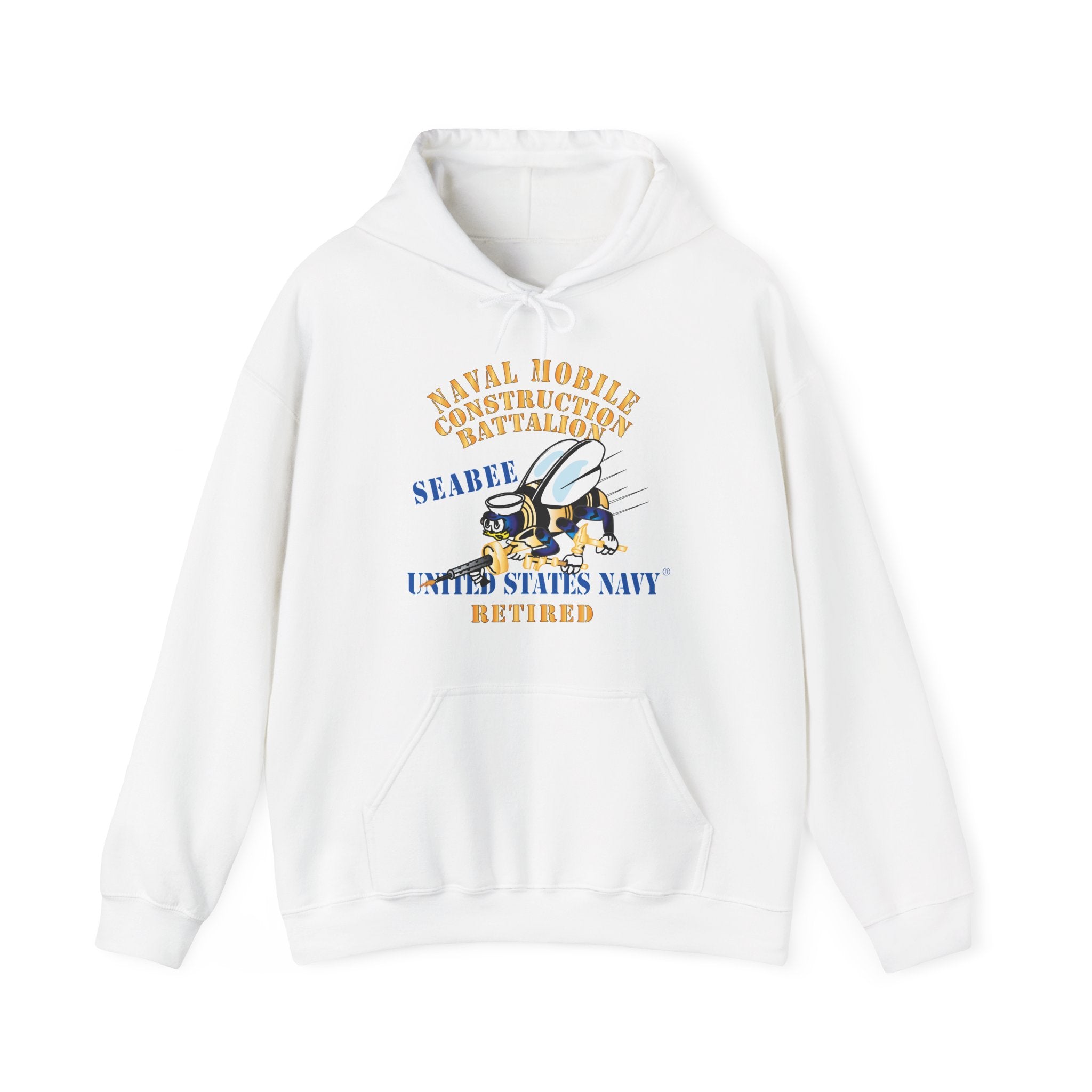 Unisex Heavy Blend™ Hoodies - Navy - Seabee - Retired