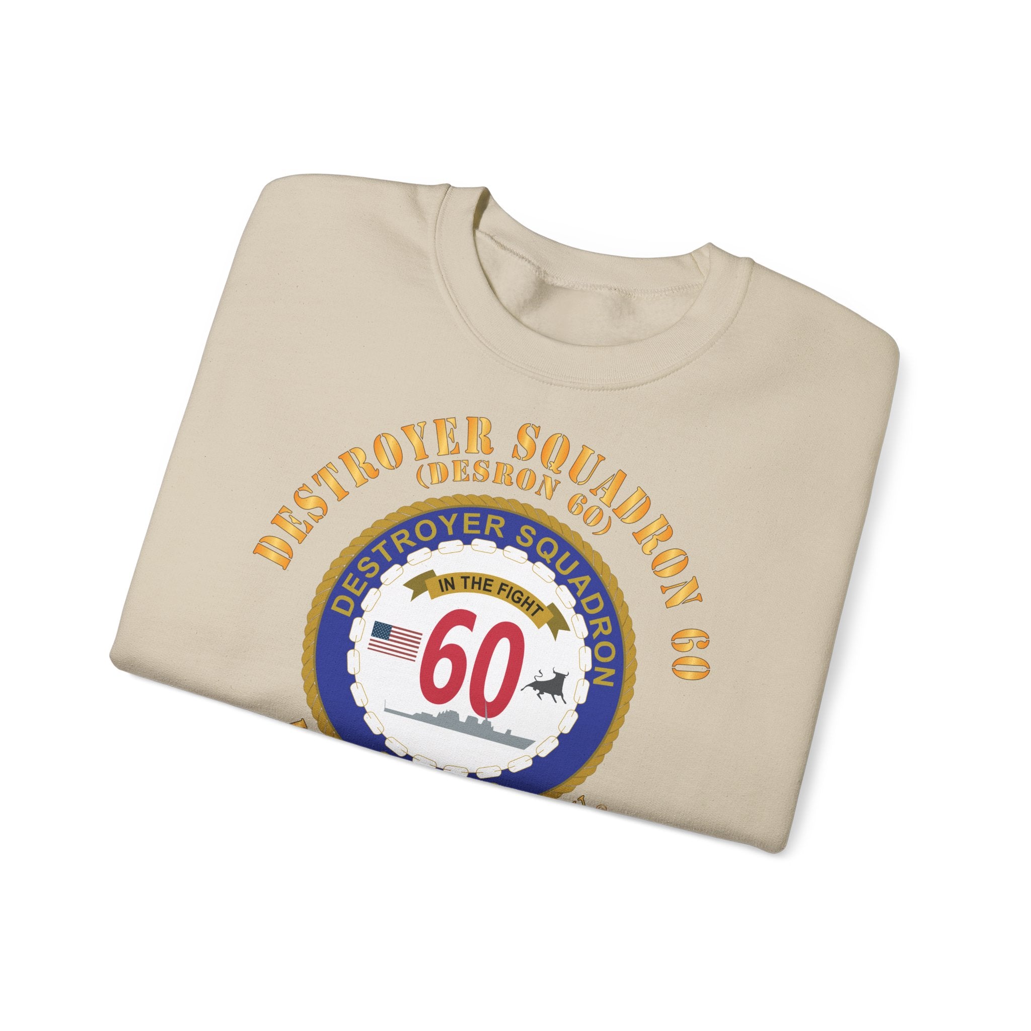 Unisex Heavy Blend™ Crewneck Sweatshirt - Navy - Destroyer Squadron 60