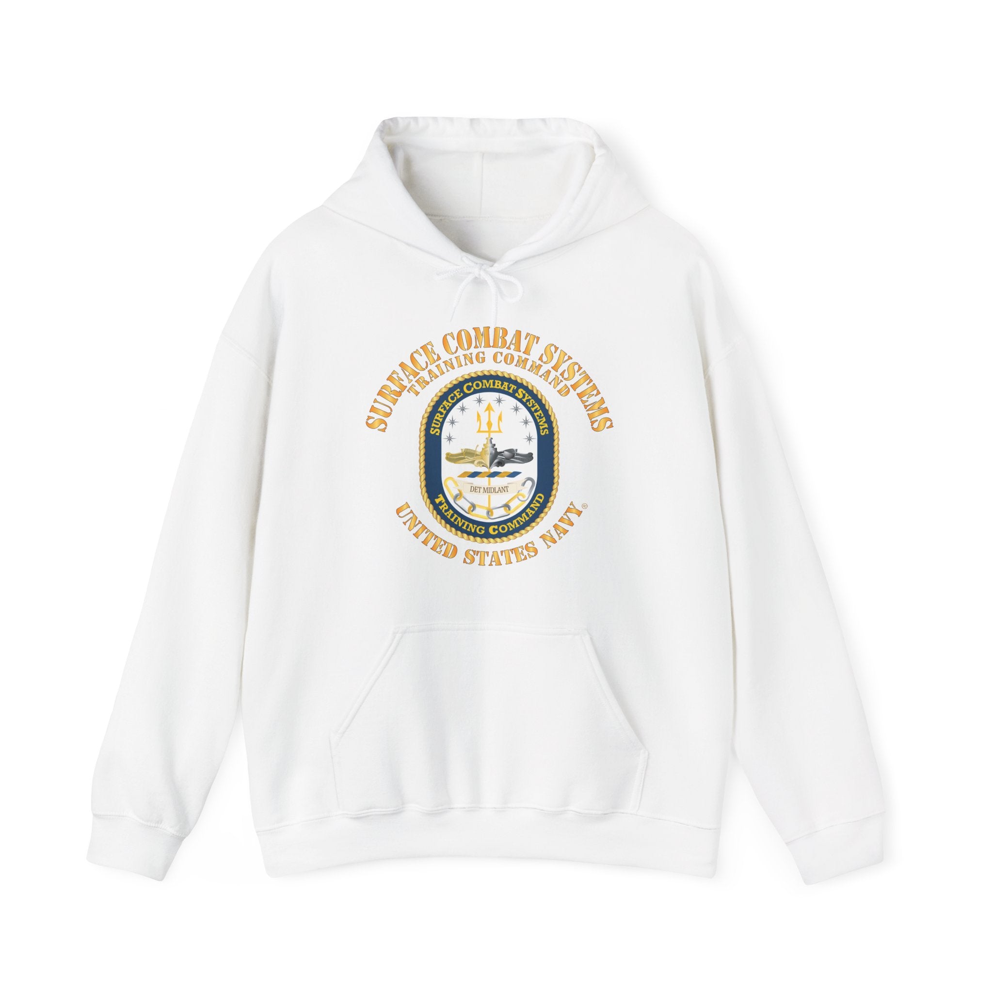 Unisex Heavy Blend™ Hoodies - Navy - Surface Combat Systems Training Command - DET MIDLANT