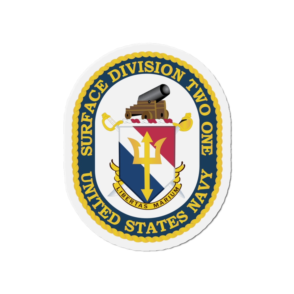 Die-Cut Magnet - Navy - Surface Division 21 wo txt