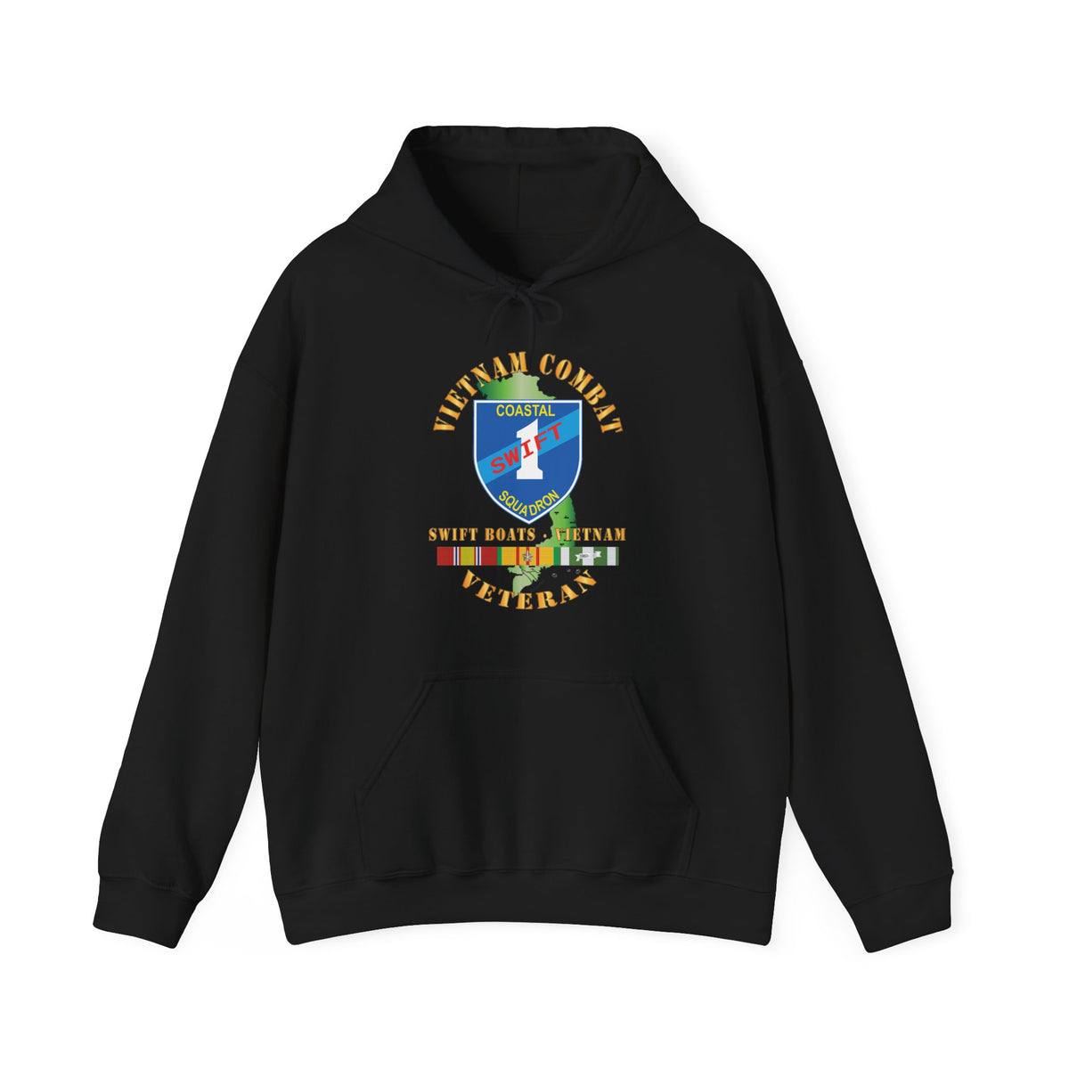 Unisex Heavy Blend™ Hoodies - Coastal Squadron One (Blue) - SSI -Swift Boats - Vietnam w VN SVC X 300