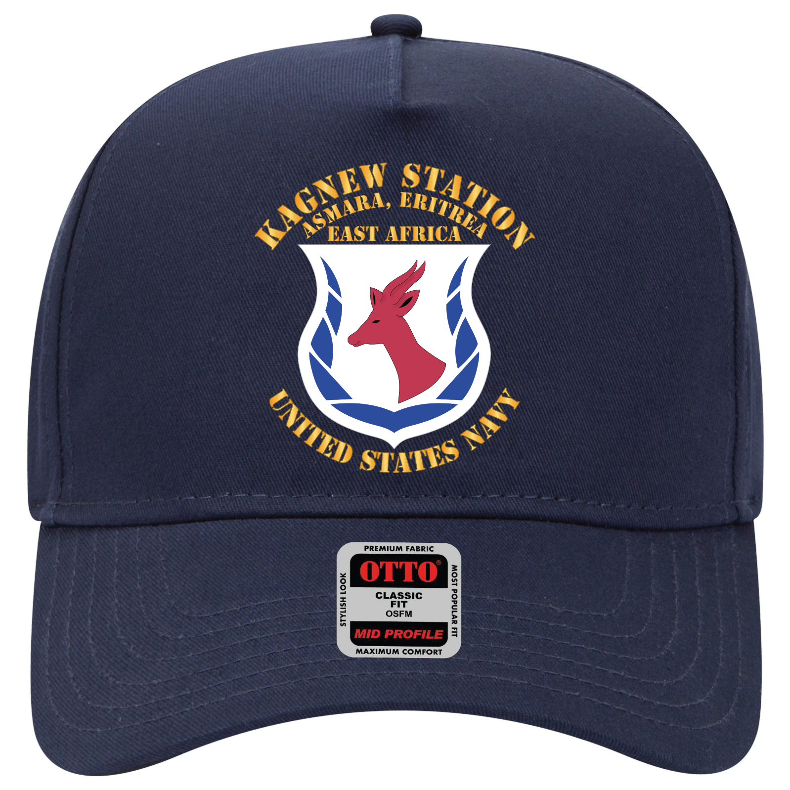 Baseball Cap - Navy - Kagnew Station - Asmara, Eritrea - East Africa